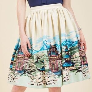 Made By Imagination Midi Skirt in Pagoda. Medium